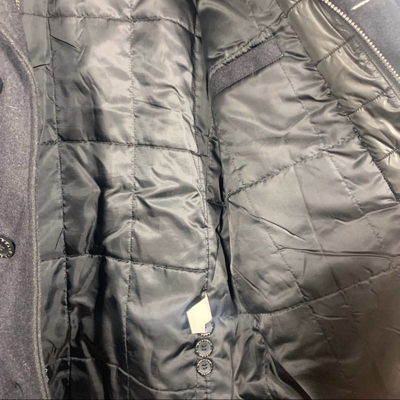 I JEANS by BUFFALO Charcoal Gray Wool-Blend Dual Layer Pea Coat - Picture 10 of 13